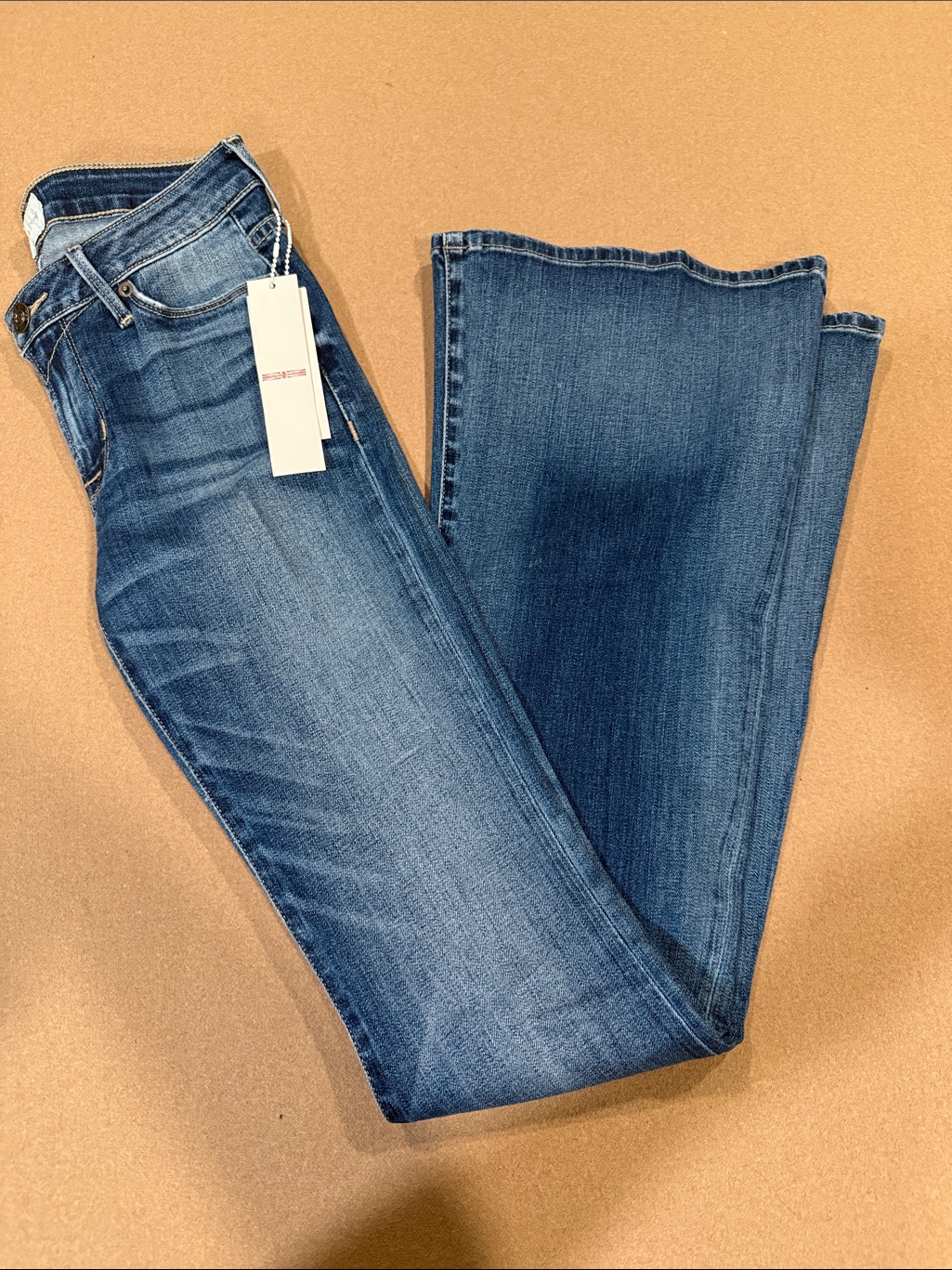 Hudson Women’s Mid Wash Blue Flare Jeans